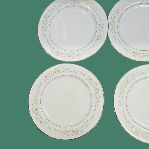 Sango China Japan debutante 3688 salad plates set of 6 -7 3/4 in - Picture 7 of 10